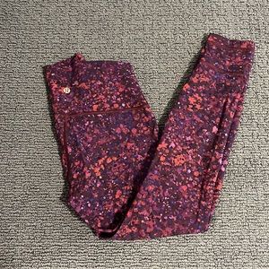 Floral lululemon leggings